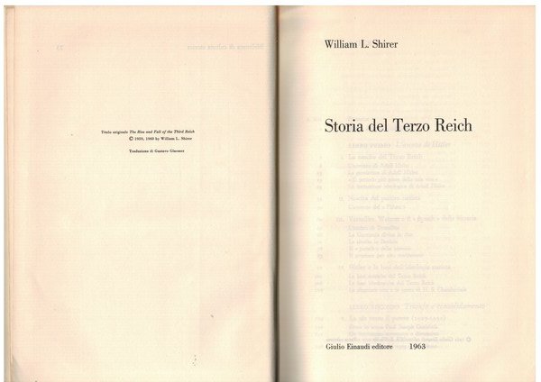 Storia del terzo Reich