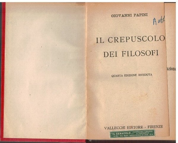 Il crepuscolo dei filosofi