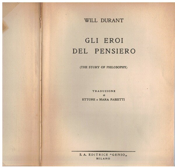 GLI EROI DEL PENSIERO