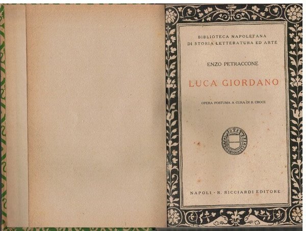 Luca Giordano opera postuma a cura di Benedetto Croce