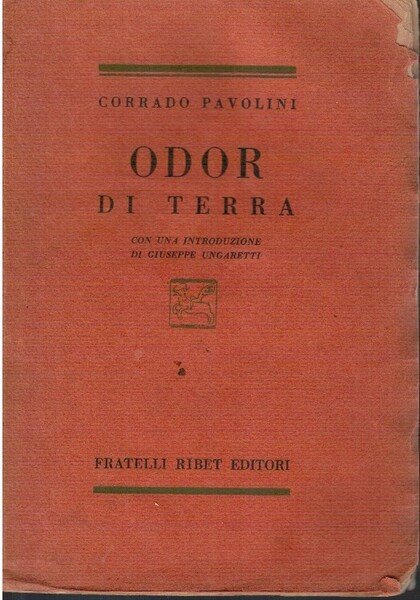 Odor di terra con una introduzione di Giuseppe Ungaretti
