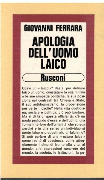Apologia dell'uomo laico | Immagine principale