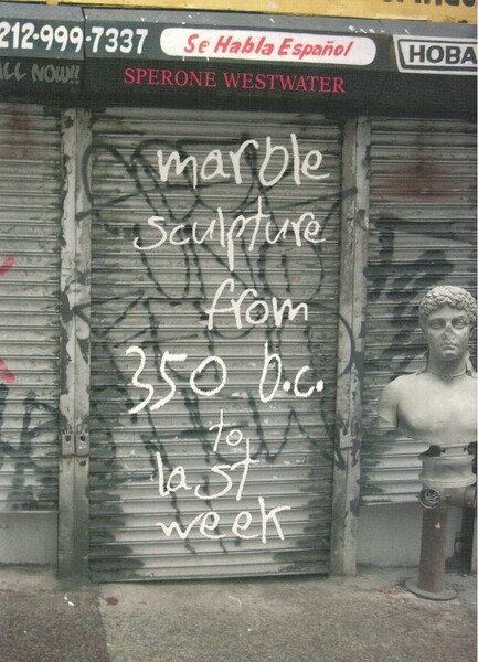 Marble sculpture from 350B.C to last week