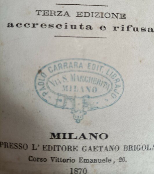 Vocabolario Milanese Italiano