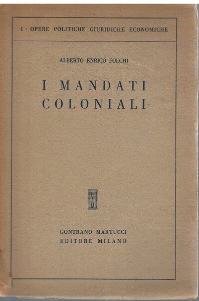I mandati coloniali