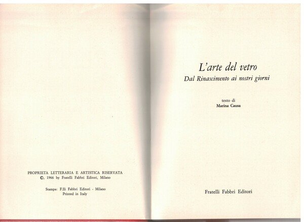 L'arte del vetro dal Rinascimento ai giorni nostri