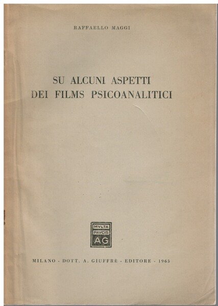 Alcuni aspetti dei films psicoanalitici