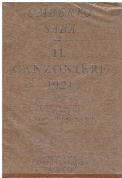 Il canzoniere 1921