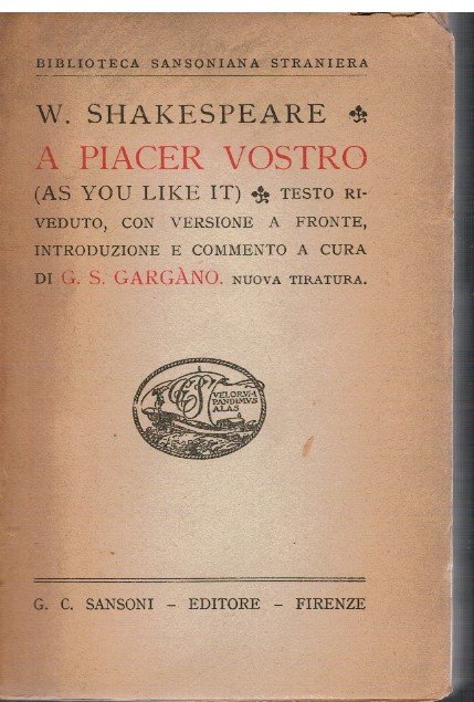 A piacer vostro