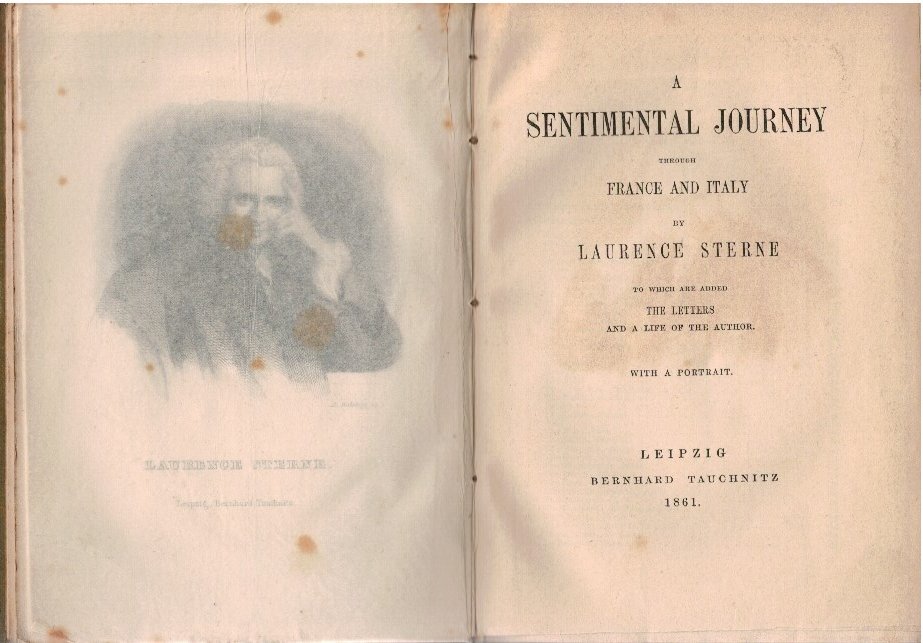 A sentimental journey through France and Italy