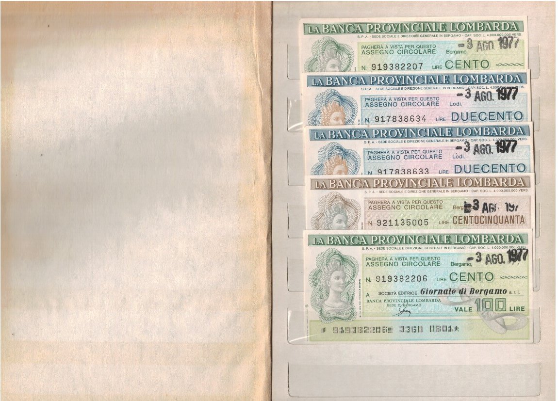 Album di miniassegni anni 70 | Immagine principale