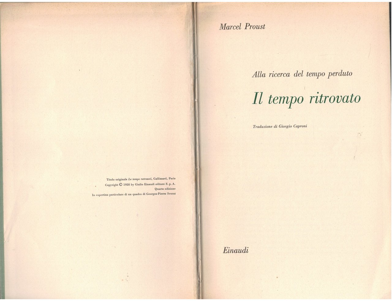 Alla ricerca del tempo perduto il tempo ritrovato