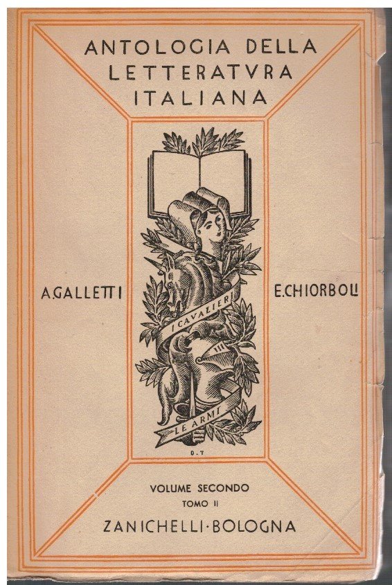 Antologia della letteratura italiana volume secondo Tomo II