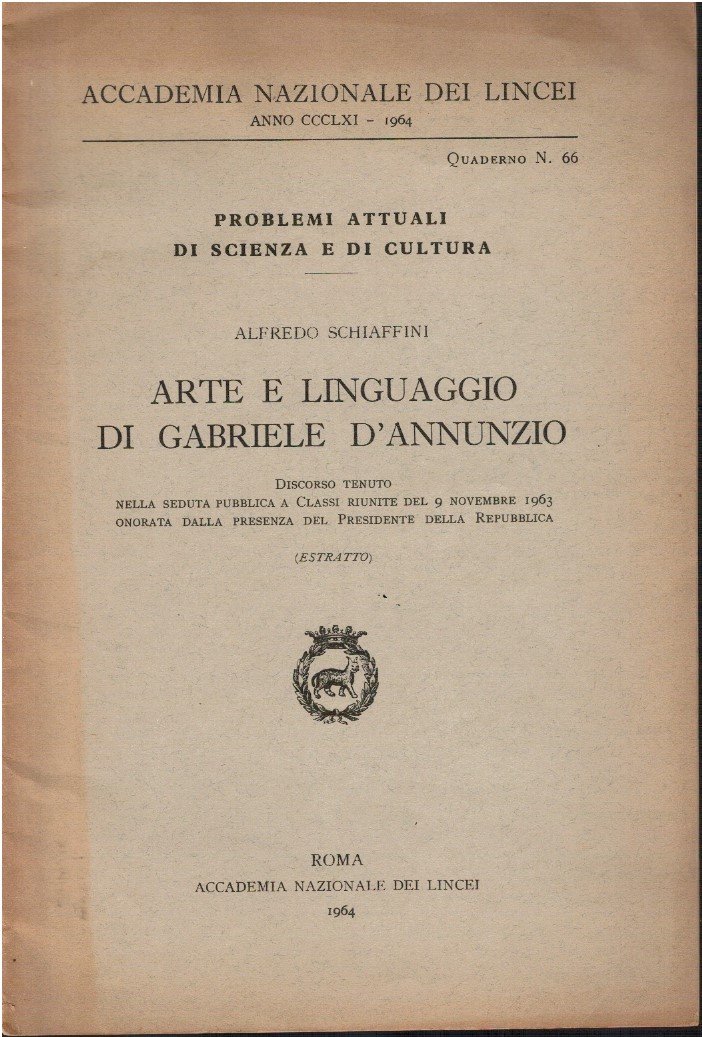 Arte e linguaggio di Gabriele D'Annunzio