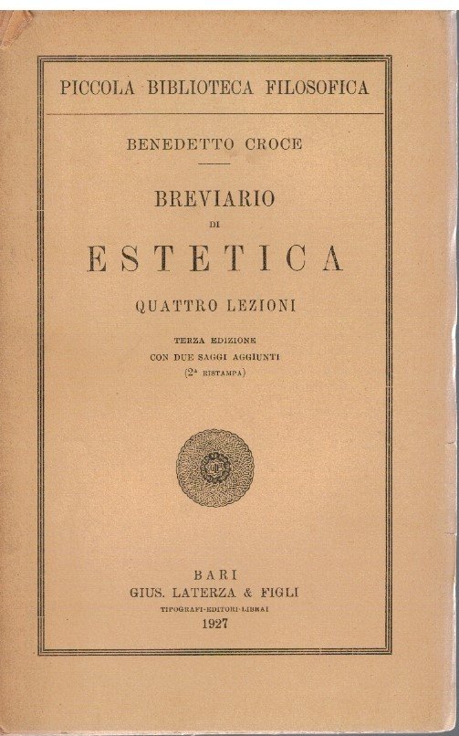 Breviario di estetica quattro lezioni