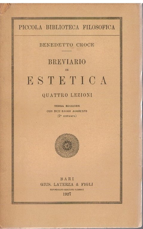 Breviario di estetica quattro lezioni