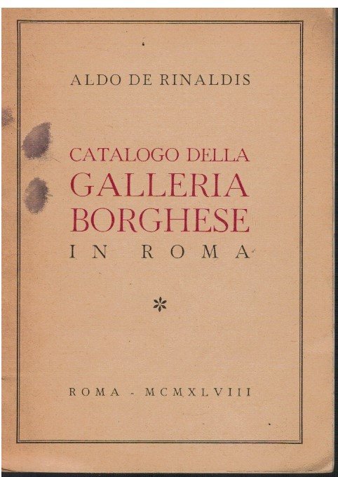 Catalogo della Galleria Borghese in Roma