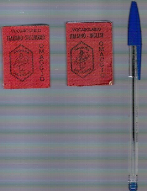 Coppia di volabolari portaili omaggio Magnesia San Pellegrino anni 30 | Immagine principale