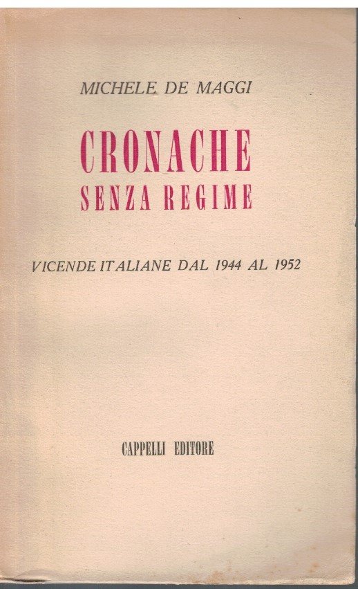Cronache senza regime