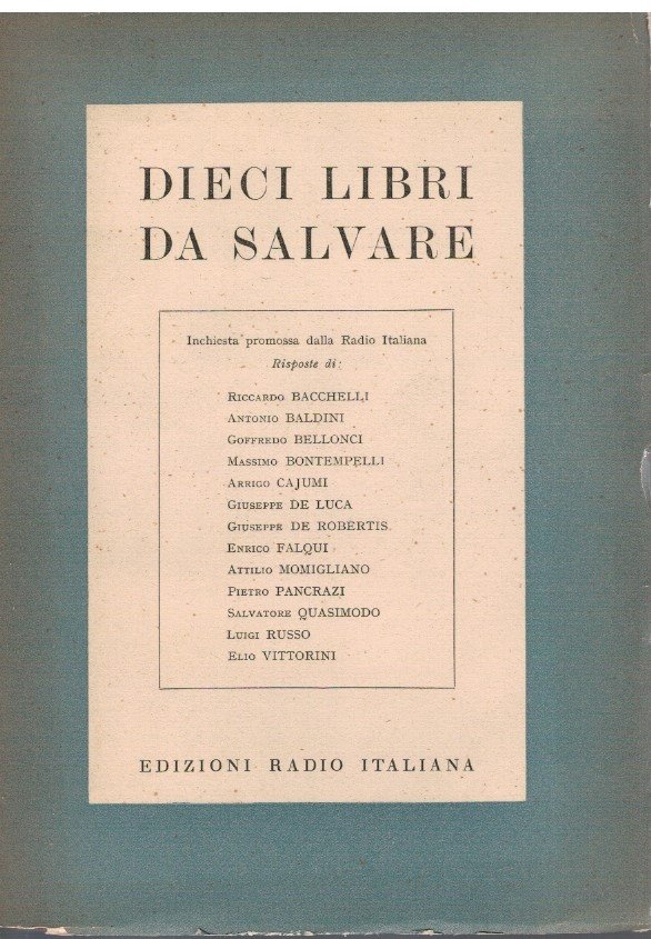 Dieci libri da salvare