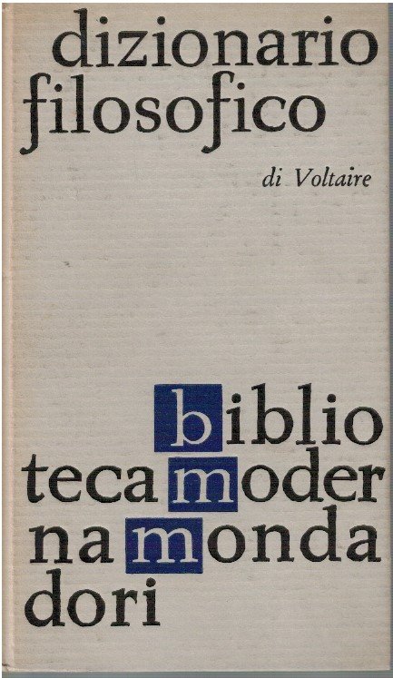 Dizionario filosofico di Voltaire