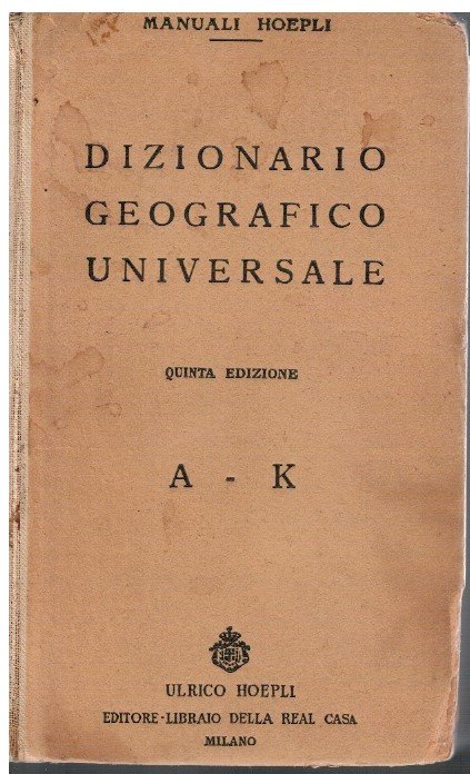 Dizionario geografico universale A-K