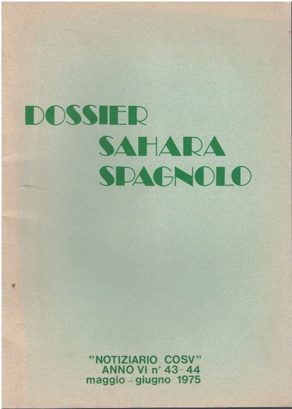 Dossier Sahara spagnolo