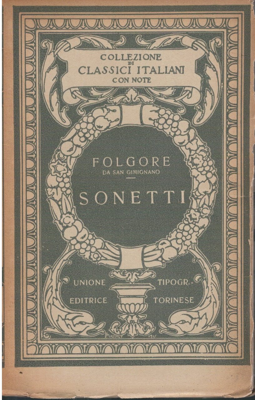 Folgore da San Giminiano sonetti