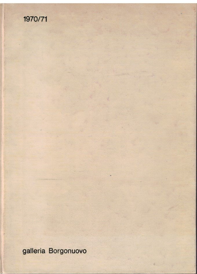 Galleria Borgonuovo 1970/1971