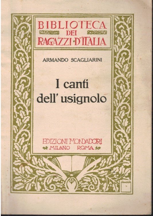 I canti dell'usignolo (versi per fanciulli)