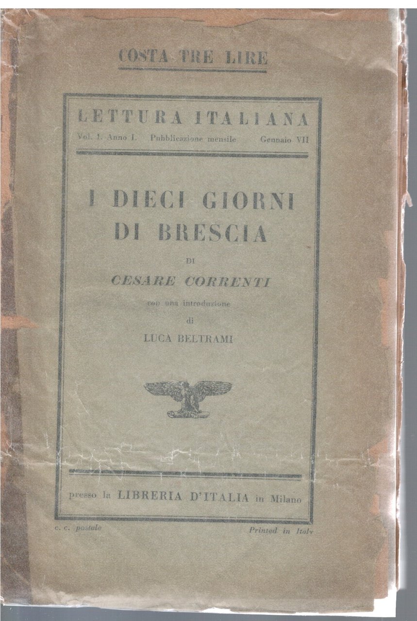 I dieci giorni di Brescia Volume I Anno I