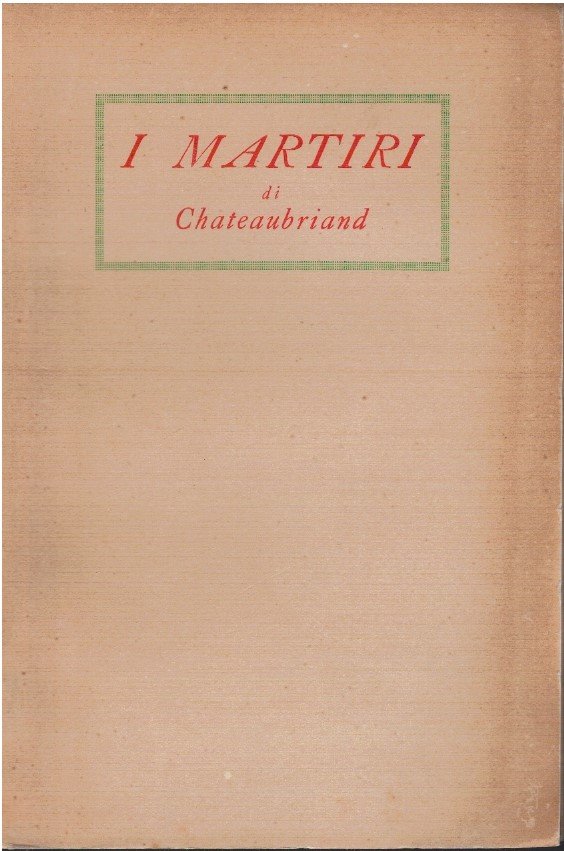 I martiri di Chateaubriand