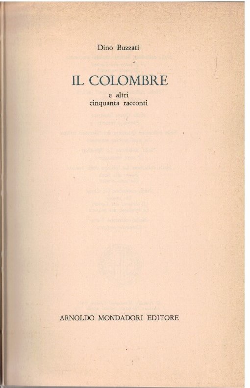 Il colombre e altri cinquanta racconti