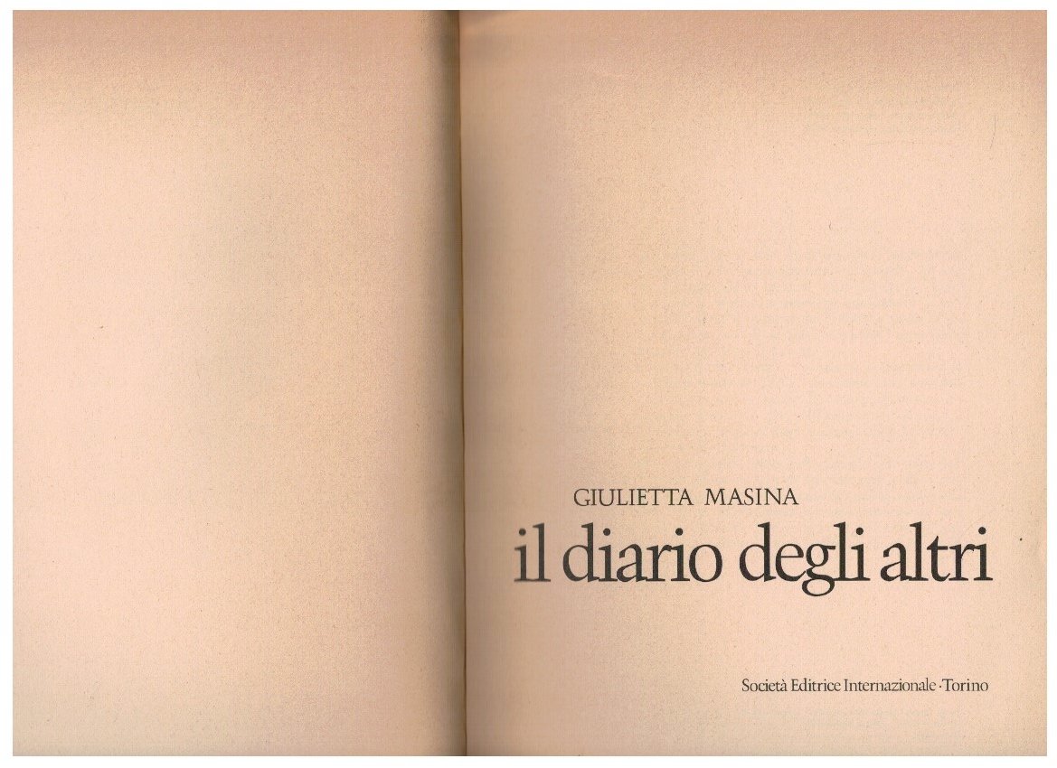 Il diario degli altri