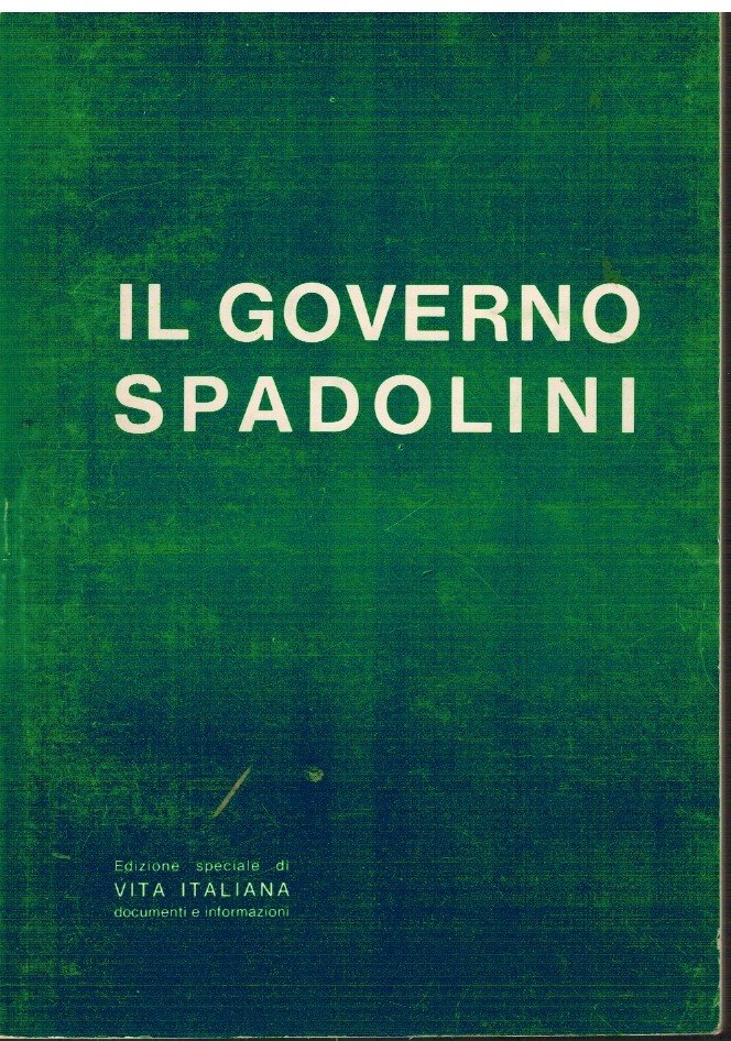 Il governo Spadolini