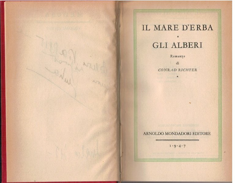 Il mare d'erba Gli alberi