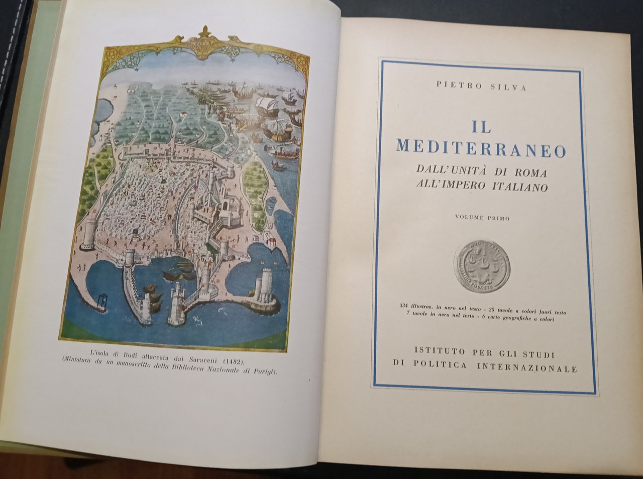 Il mediterraneo dall'unità di Roma all'impero italiano Vol.I