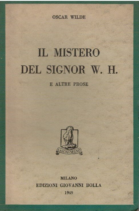 Il mistero del Signor W.H. | Immagine principale