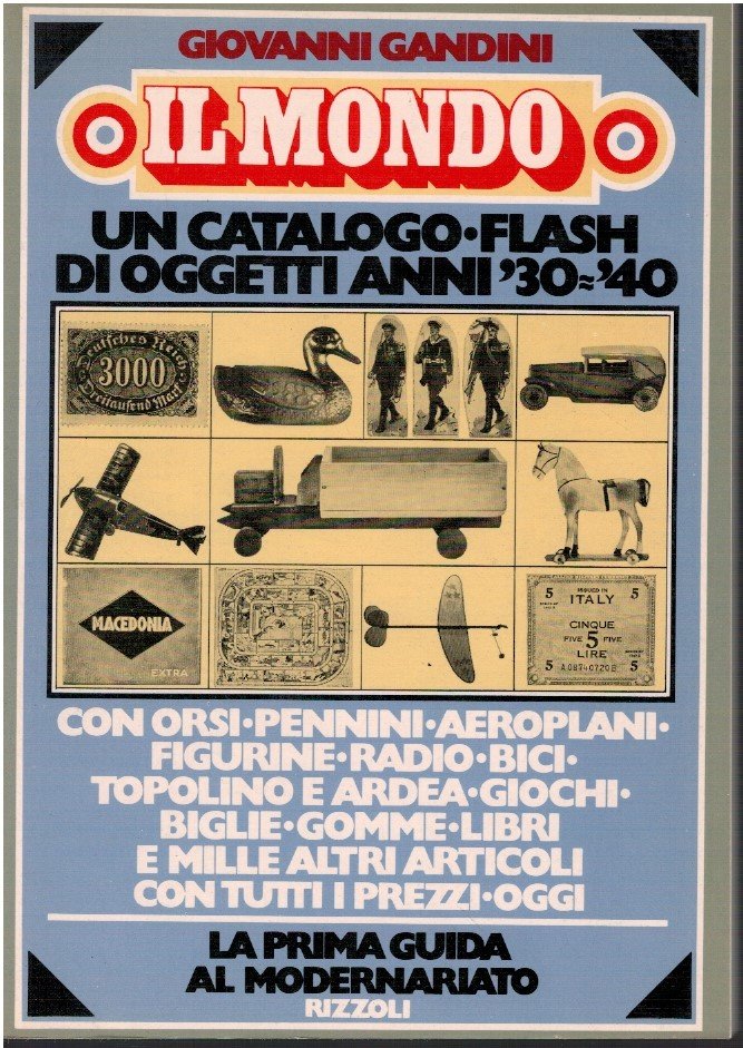 Il mondo un catalogo flash di oggetti anni 30-40
