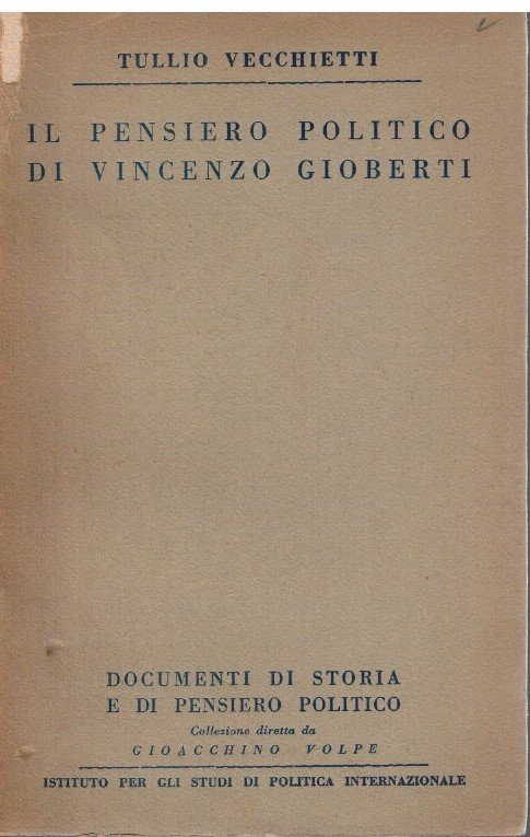 Il pensiero politico di Vincenzo Gioberti