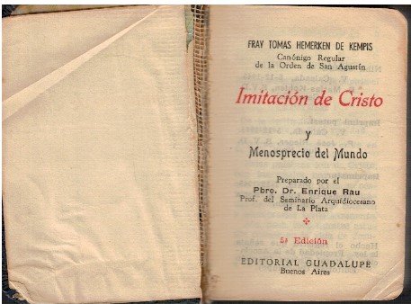 Imitacion de cristo y menosprecio del mundo