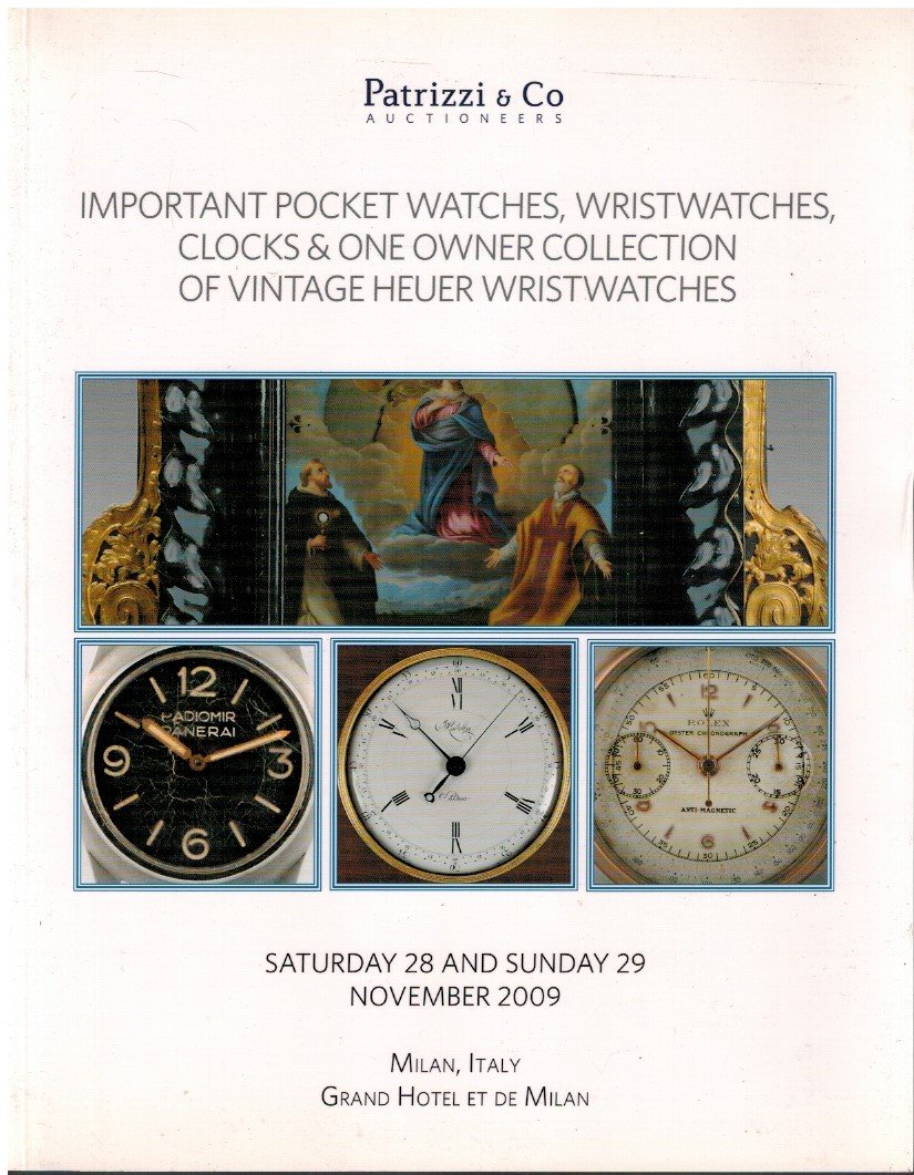 Important pocket watches, wristwatches, clocks & one owner collection of …