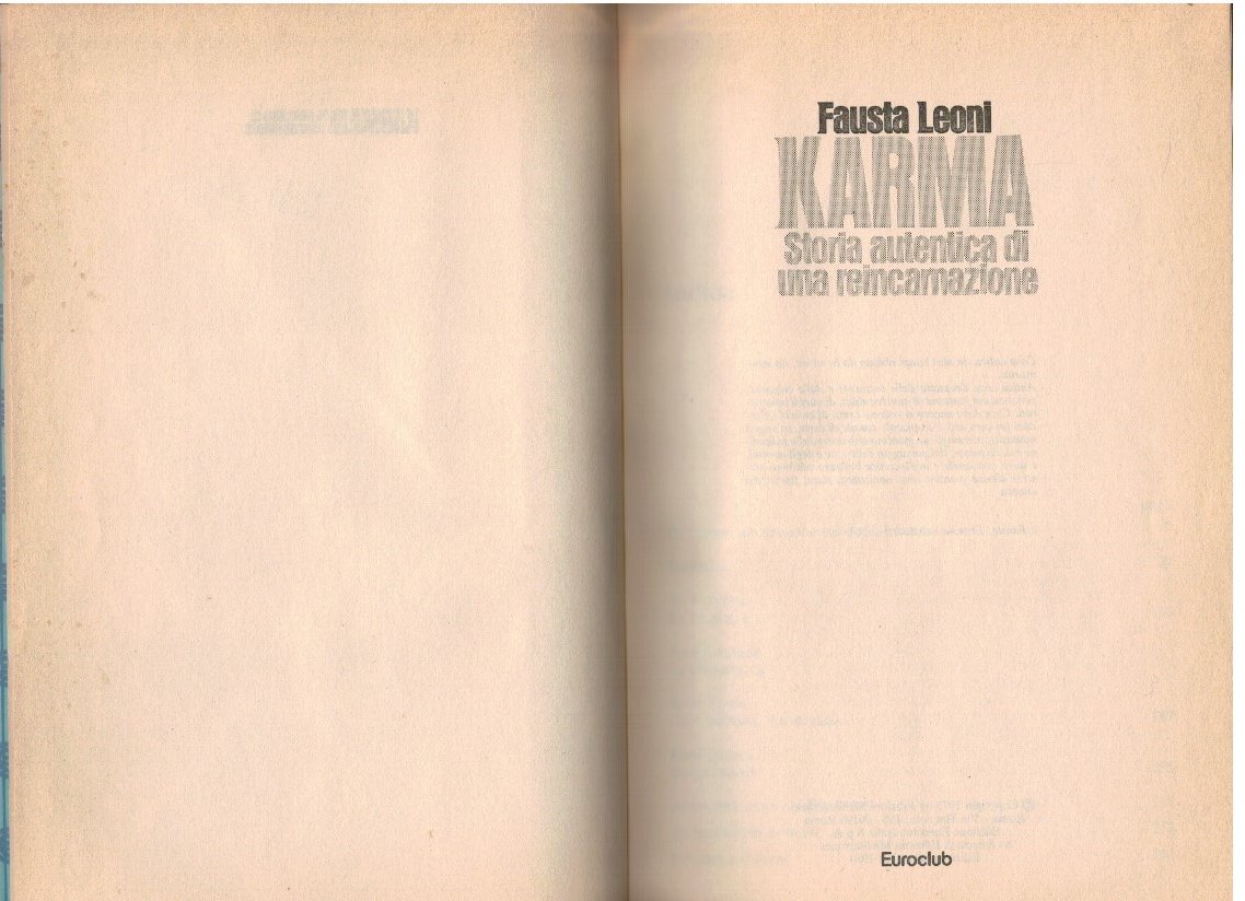 Karma Storia autentica di una reincarnazione