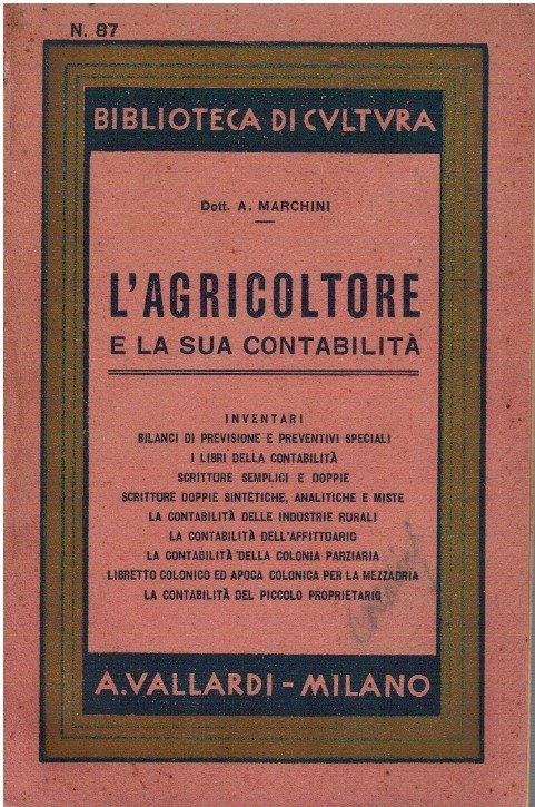 L'agricoltore e la sua contabilità