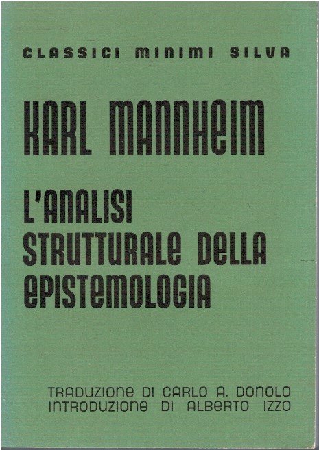 L'analisi strutturale della epistemologia
