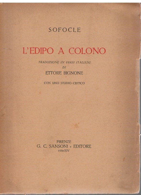 L'Edipo a Colono