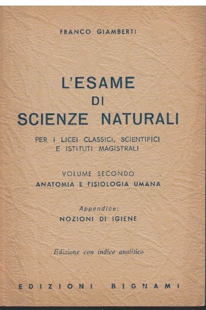 L'esame di scienze naturali Volume secondo