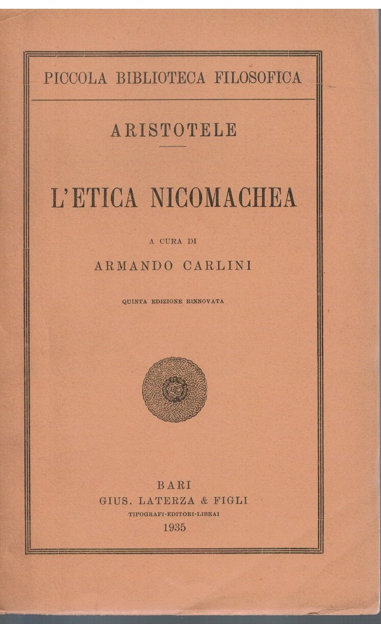 L'etica nicomachea