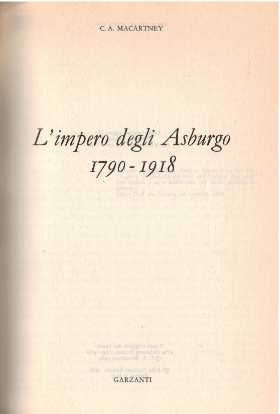 L'impero degli Asburgo 1790-1918