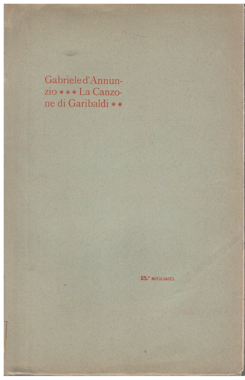 La canzone di Garibaldi